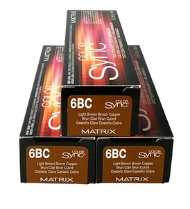3-Matrix Color Sync Light Brown Brown Copper Demi-Permanent Hair Color 2oz. - Picture 1 of 2