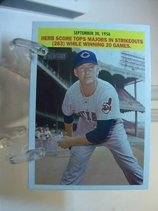 Tarjeta de béisbol Topps Heritage Flashbacks 2005 #F-HS puntaje de hierba (87772) - Imagen 1 de 2