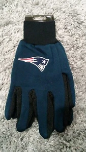 Neu Erwachsene NFL New England Patriots dunkelblau/schwarz Utility Winter Handschuhe-PMJS - Bild 1 von 3