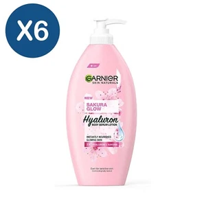X6 Garnier Sakura Glow Hyaluron Body Serum Lotion with Sakura Essence 400ml - Imagen 1 de 1