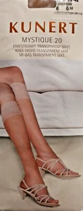Hasta la rodilla Kunert talla mediana 39-42 transparente 20 denier mate en tono tostado - Imagen 1 de 2