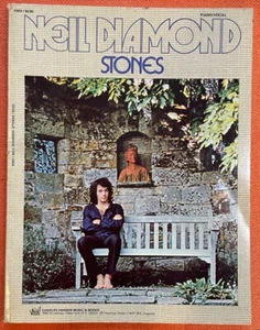 VINTAGE 1971 NEIL DIAMOND STONES SONGBOOK PIANO VOCAL CHARLES HANSEN MUSIC - Picture 1 of 16