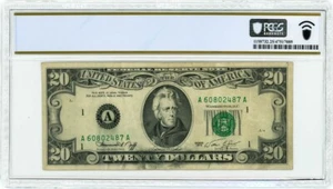 FR #2071-A $20 1974 FRN Full Offset Printing Error Face to Back VF25 PCGS - Picture 1 of 2
