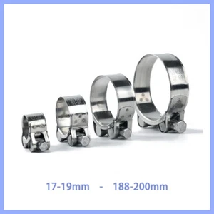 Hose Clamps-Clips Stainless Steel Heavy Duty T Bolt Exhaust W4 T304 17mm - 200mm - Picture 1 of 3