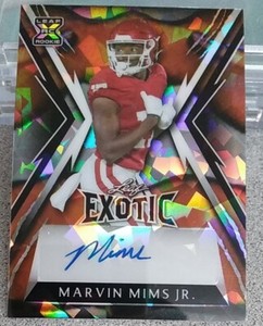 2023 Leaf Exotic Rookie Auto Marvin Mims Jr. Serialed 3/3!