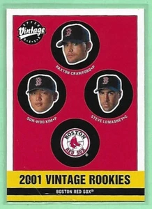 2001 Upper Deck Vintage Rookies #349 Red Sox ~ Crawford, Sun-Woo Kim, Lomasney - Picture 1 of 2