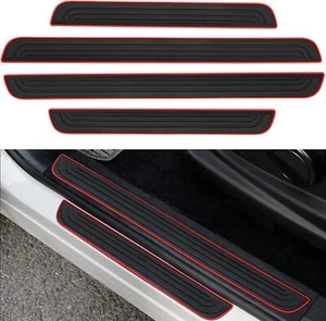 4x Goma Suave Para Dodge Coche Sedán SUV Puerta Rasguño Alféizar Cubiertas Panel Protector - Imagen 1 de 11