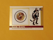 Canada Post NHL Hockey All-Stars 2005 Commemorative Stamp Card #9 Eddie Shore