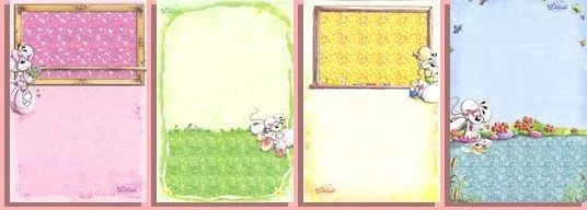 Diddl série complète 4 feuilles A4 Magic 114- 117 - Photo 1/1