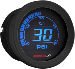 09-13 for Harley Tri Glide Ultra Classic FLHTCUTG 2" Oil Pressure Gauge Black - Picture 1 of 1