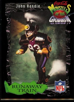 John Randle 1994 Coca-Cola Monsters of the Gridiron #19 Minnesota Vikings - Image 1 of 2