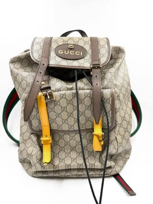 Mochila H004 Gucci GG Supreme Neo Vintage Doble Hebilla Foto 1 de 4