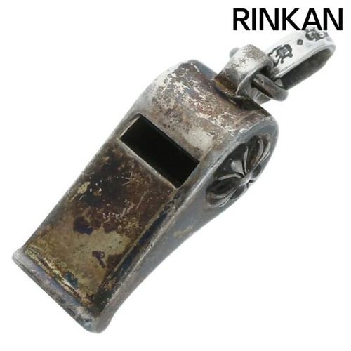 CHROME HEARTS Collana Top Uomo Cromo Cuori Fischietto TNY Piccolo Charm Argento Usato740f832