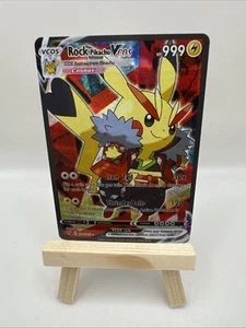 Pokémon Non-TCG Rock Pikachu VCOS High Quality Holo Fan Art - Picture 1 of 2