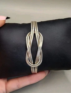 Bracciale vintage firmato in argento 925 Messico - Foto 1 di 16
