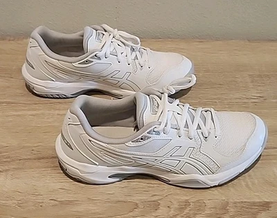 ASICS Gel-Rocket 10 White Silver Volleyball Shoes 1072A056 Women's Size 9 - Image 1 of 4