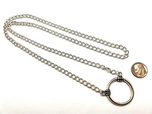 Silberne Brillenschlaufe Kette, Lesebrille Ring Halter oder Sonnenbrille Schlüsselband - Bild 1 von 7