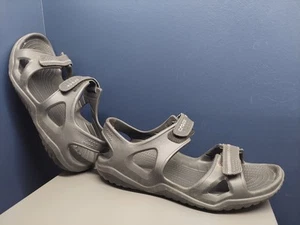 Sandali uomo Crocs Iconic Comfort Gladiator neri taglia 11 regolabili 2 cinturini - Foto 1 di 14