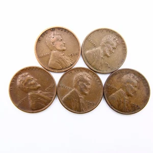 Lincoln Wheat Cent Penny Lot - tatsächliche abgebildete Münzen [WCL110] - Bild 1 von 2