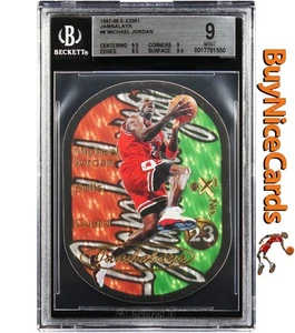 1997 Michael Jordan Fleer Skybox E-X2001 Jambalaya SP #6 BGS 9 con 9,5 - Foto 1 di 4