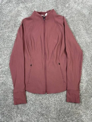 Chaqueta Athleta Mujer Rosa Mediana Correr Cremallera Completa Foto 1 de 4