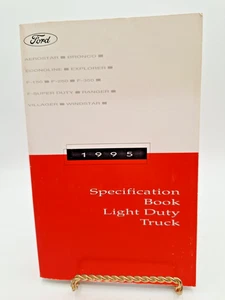 1995 Ford Light Duty Truck Original OEM Specification Book F-Series Bronco Van - Picture 1 of 11