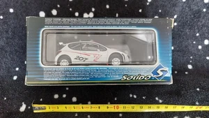 Solido PEUGEOT 207 Super 2000-2006 Blanc bandes rouges 1:43 vintage voiture popy - Picture 1 of 2