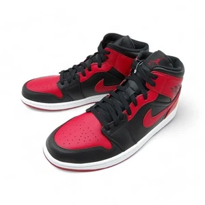 Nike Air Jordan1 Mid Bred 554724-074 Midbread - Picture 1 of 7