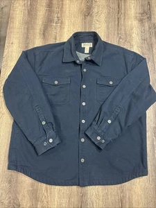 Chaqueta Duluth Trading Co Botón a Presión Azul Marino Pesado Manga Larga Abrigo XL - Imagen 1 de 11