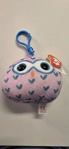 TY Mini Beanie Squishies (Squish-A-Boos) Plush - WINKS the Owl (3 inch) - Picture 1 of 2