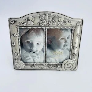 Cornice doppia Fetco Home Decor finitura peltro farfalla ape coccinella lumaca - Foto 1 di 9
