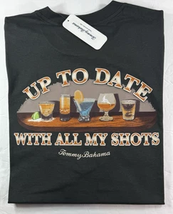 Tommy Bahama Herren T-Shirt/Kohle/UP TO DATE ON all my SHOTS - Baumwolle/Reg $ 54 - Bild 1 von 9