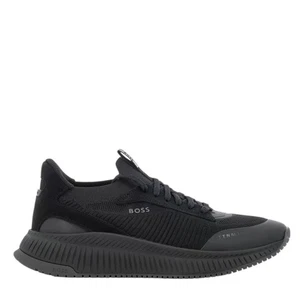 Scarpe da ginnastica Hugo Boss TTNM Evo nere da uomo taglia UK 9 tomaia in maglia 50498904 - Foto 1 di 6