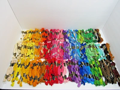 Lot of 400+ Skeins Vintage Embroidery Floss Thread J & P Coats, Belding, Star - Image 1 of 4