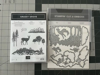 Stampin' Up! Juego de estampillas y troqueles GRASSY GROVE ***NUEVO*** Foto 1 de 2