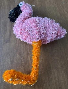 Oropel grande Navidad vacaciones flamenco adorno - Imagen 1 de 8