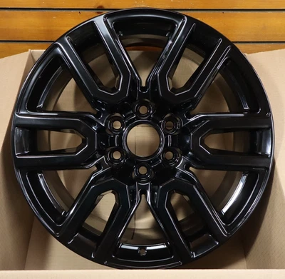 20" GMC SIERRA 1500 WHEEL RIM FACTORY OEM 2019-2025 GLOSS BLACK 5914 - Image 1 of 4