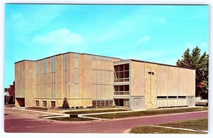 Flora Illinois Die erste christliche Kirche Szenenansicht Chrom Postkarte D602 - Bild 1 von 2