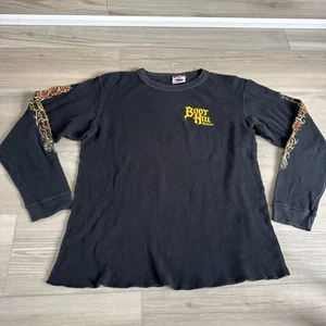Vintage Boothill Saloon Bike Week Long Sleeve Thermal Size Med Jensen USA MADE - Picture 1 of 10