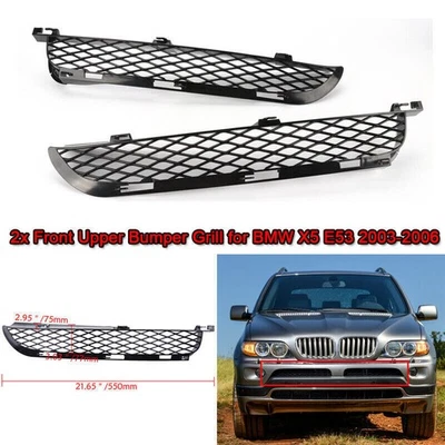 For BMW X5 E53 2003-2006 2005 LCI Exterior Front Grille Upper Bumper Mesh Grill - Imagem 1 de 4