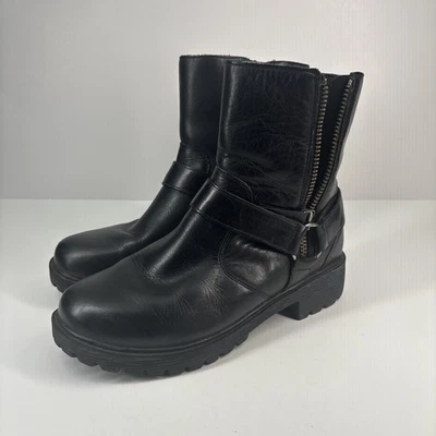 Alegria Charlette Crazyhorse Mujer’s 8/EU 39 Botas de Cuero Negras Resistentes al Deslizamiento Foto 1 de 4