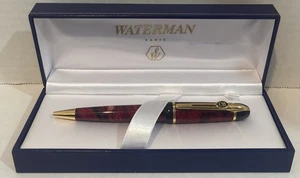 Waterman Phileas Marmor Rotlicht Kugelschreiber Blaue Tinte - Bild 1 von 5