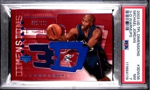 2003 UPPER DECK TRIPLE DIMENSIONS 3-D WARMUPS #3DW36 MICHAEL JORDAN /999 PSA 7 - Picture 1 of 2