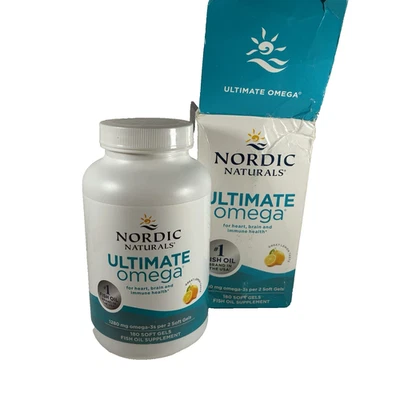 Nordic Naturals Ultimate Omega-3s Limón 1280mg 180ct Exp. 02/2027 Foto 1 de 3