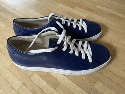 Herrensneaker  der Marke Boemos.  Gr.43 Lackoptik, Blau - Bild 1 von 4