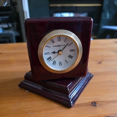 Howard Miller Reuben 645-408 Desk Clock With Thermometer Hygrometer Photo Frame - Image 1 of 4