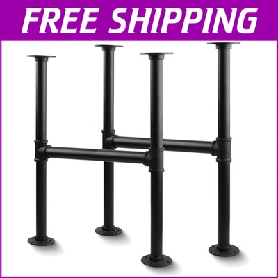 Patas de mesa vintage duraderas de acero gris de 30 pulgadas - ideales para proyectos de muebles hágalo usted mismo Foto 1 de 4