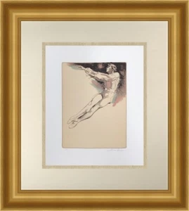 Jim Jonson Male Dancer Signed A/P Lithograph CUSTOM FRAMED FREE SHIPPING - Picture 1 of 3