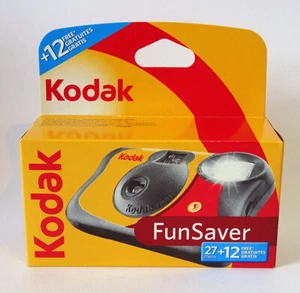 Kodak Fun Flash Disposable SUC Camera 27exp. + 12 FREE (39 Exposures) BNIP -  UK - Picture 1 of 12
