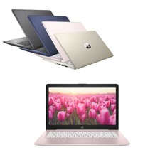 HP 14" Intel Laptop + Office 365 64GB SSD 4GB W10 Webcam + 1TB Cloud Pick Color